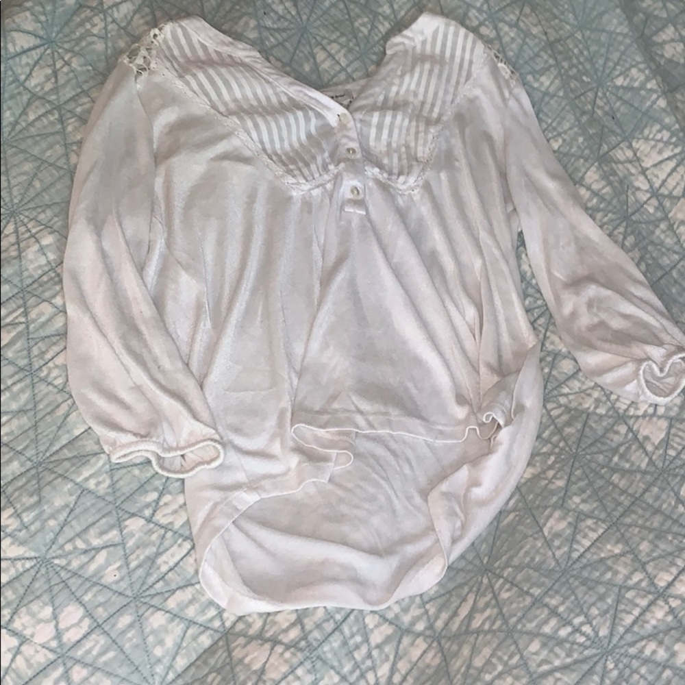 American Rag white blouse with lace back